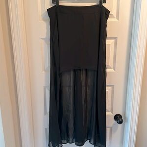 Nanette Lapore L’Amour Hi-lo Sheer skirt